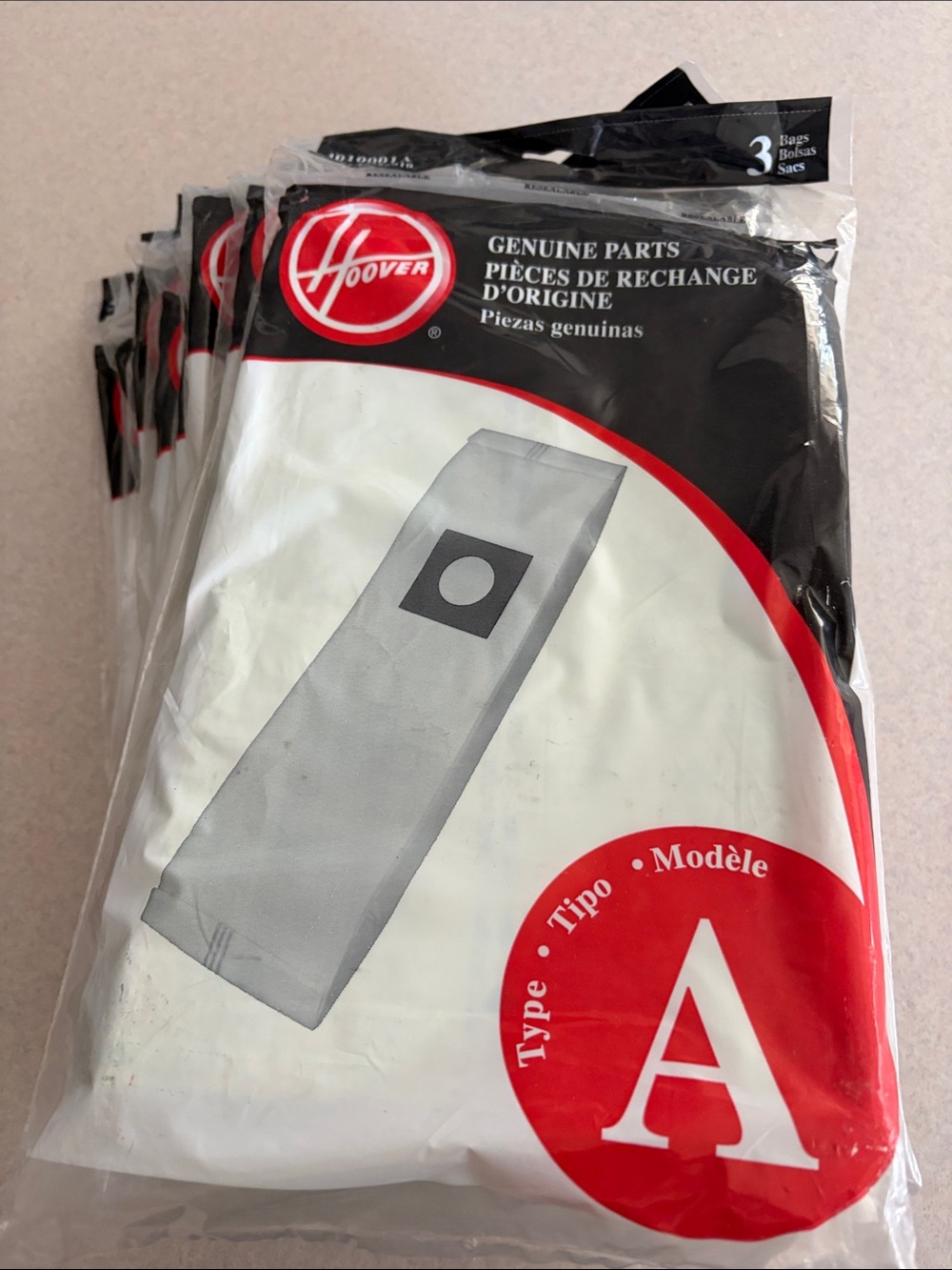 Hoover Type A Replacement Vacuum Bags - White (3 Pack)/9 packages